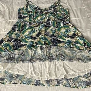 Forever 21 Plus summer dress with slip, back zipper, adjustable straps